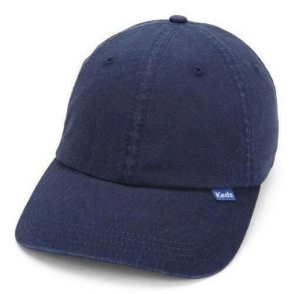 Womens Baseball Hat Keds Classic Blue Adjustable Back Strap Twill Cap Cotton - Picture 1 of 2